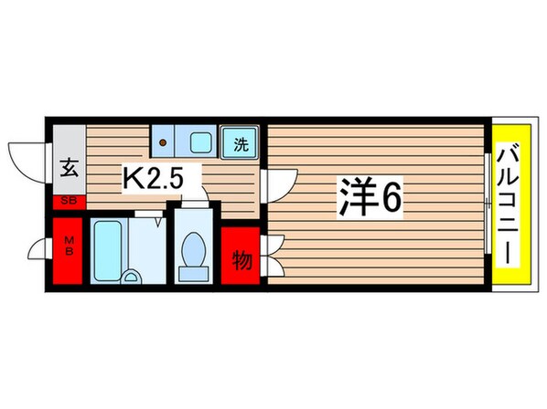 メゾン石川橋Ａ棟の物件間取画像